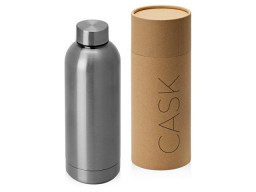 Вакуумная термобутылка "Cask" Waterline, 500 мл, тубус, серебристый глянцевый