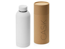 Вакуумная термобутылка "Cask" Waterline, soft touch, 500 мл, тубус, белый