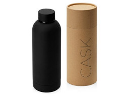 Вакуумная термобутылка "Cask" Waterline, soft touch, 500 мл, тубус, черный