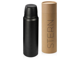 Термос с чашей и двойными медными стенками "Stern", 1 л, черный