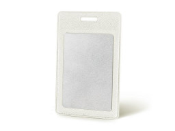 Вертикальный карман из экокожи для карты "Favor", белый
