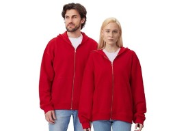 Толстовка оверсайз с капюшоном на молнии «Monaco», красный