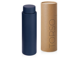 Вакуумный термос с двойными стенками и медным слоем "Torso", 480 мл, темно-синий
