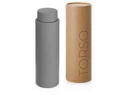 Вакуумный термос с двойными стенками и медным слоем "Torso", 480 мл, серый