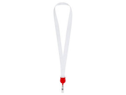 Ланъярд 2 см с ретрактором, красный