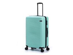 Чемодан TORBER КАСПИЙ, светло-зелёный, ABS-пластик, 49 х 29 х 78 см, 96 л