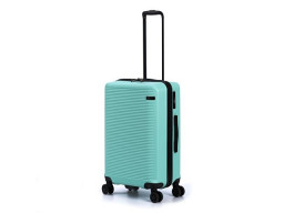 Чемодан TORBER КАСПИЙ, светло-зелёный, ABS-пластик, 43 х 26 х 68 см, 64 л