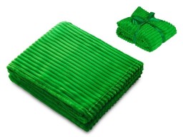 Плед Wave флисовый, зеленый