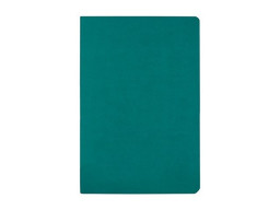 Бизнес тетрадь А5 "Megapolis flex" 60 л. soft touch клетка, морская волна