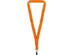 Ланъярд из RPET с клипом, оранжевый