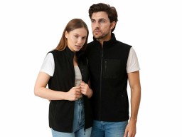 Жилет флисовый «Trondheim» унисекс, черный