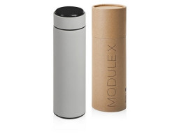 Вакуумный термос «Module X» с индикатором температуры, 500 мл, тубус, серый Cool grey 7C