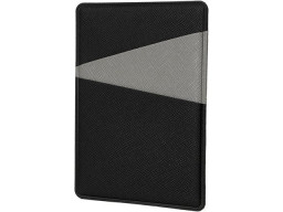 Картхолдер на 3 карты типа бейджа "Favor", черный/серый