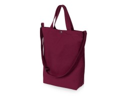 Сумка Helfer из хлопка на кнопке с регулирующейся лямкой, бордовый