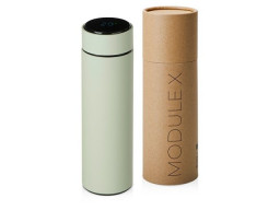 Вакуумный термос «Module X» с индикатором температуры, 500 мл, тубус, оливковый