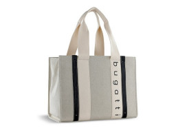 Сумка-тоут женская BUGATTI АМБРА | AMBRA, бежево-черный цвет, хлопок/полиэстер, 36,5х19х27 см