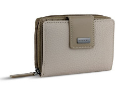 Кошелёк женский BUGATTI СИНА | SINA, бежевый, воловья кожа/полиэстер, 13,7х3х9,5 см