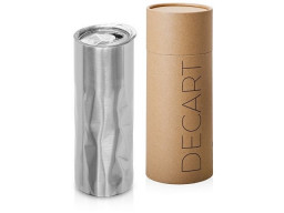 Вакуумная термокружка "Decart", 450 мл, тубус, серебристый