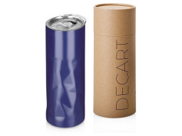 Вакуумная термокружка "Decart", 450 мл, тубус, ярко-синий