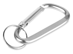 Брелок-карабин из переработанного алюминия "Alumina", серебристый