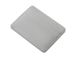 Картхолдер для двух карт и наличных денег с зажимом "Crave", светло-серый