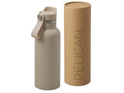 Вакуумная термобутылка «Pelican», 500 мл, бежевый
