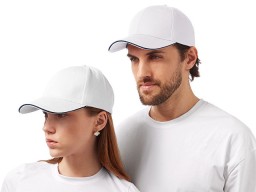 Бейсболка «Cancun», белый/темно-синий