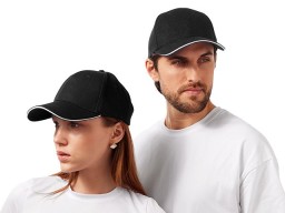 Бейсболка «Cancun», черный/белый