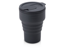 Силиконовый складной стакан "GoCup", темно-серый