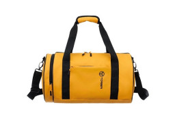 Сумка спортивная TORBER РИТМ, желтая, полиэстер 900D с PU покрытием, 45 х 25 х 25 см