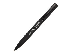 Шариковая металлическая ручка "Siegfried", черный с серебристым слоем