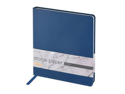 Еженедельник с каменной бумагой А5+ "Carrara", темно-синий