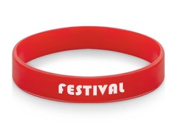 Силиконовый браслет "Forest" 202*12 мм, красный