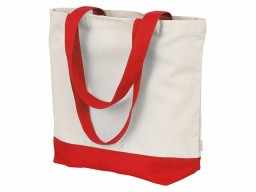 Сумка для шоппинга Cotton из переработанного хлопка 280 г, красный