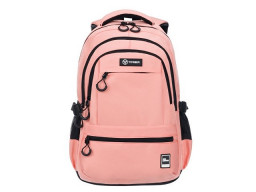 Рюкзак TORBER КЛАСС, персиковый, 46 х 32 х 13 см + Мешок для сменной обуви в подарок!