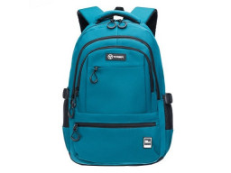 Рюкзак TORBER КЛАСС, зелёный, 46 х 32 х 13 см + Мешок для сменной обуви в подарок!