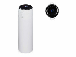 Вакуумная термокружка Waterline с медной изоляцией «Bravo», 400 мл, тубус, белый (Р)