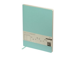 Скетчбук "Sketch & Art" в мягком переплете 179х250 мм, 80 л. бежевой бумаги 100 гр., мятный