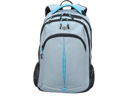Рюкзак TORBER РАКЕТА серый/голубой, полиэстер/добби, 32x15x46 см, 22 л