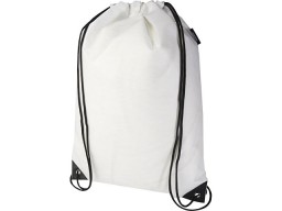 Рюкзак-мешок  на шнурке «Evergreen» из переработанного нетканого материала, белый