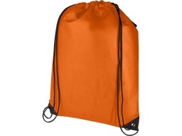 Рюкзак-мешок  на шнурке «Evergreen» из переработанного нетканого материала, оранжевый