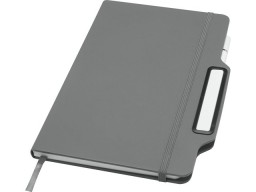 Nexus блокнот формата А5 в твердой обложке с ручкой и карандашом - Серый