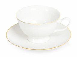 Чайная пара с золотой каймой, 200мл