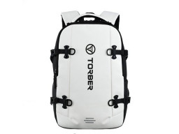 Рюкзак спортивный TORBER ЭКСТРИМ 18", белый/чёрный, 31 х 12 х 46 см, 17л