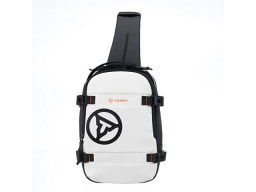 Рюкзак на одно плечо TORBER ЭКСТРИМ, белый/чёрный, 20 х 8 х 31 см, 5л