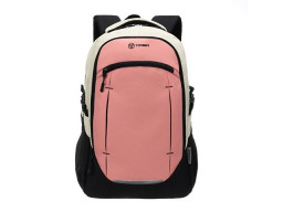 Рюкзак TORBER КЛАСС, персиковый, 46 x 32 x 18 см + Мешок для сменной обуви в подарок!