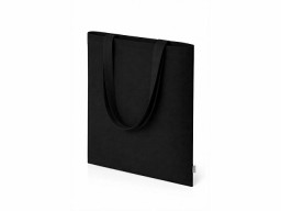 Шоппер Basio из переработанного хлопка 280 г, черный