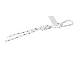 Брелок-веревочка на карабине "Trinket", черно-белый