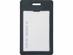 Вертикальный чехол для пропуска из экокожи "Alicante", темно-синий