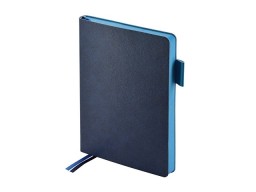 Ежедневник А5 датированный "Boston" 2027, темно-синий с голубым обрезом